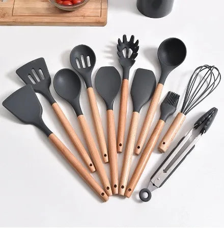 Kit  Utensílios de Silicone 12 Peças