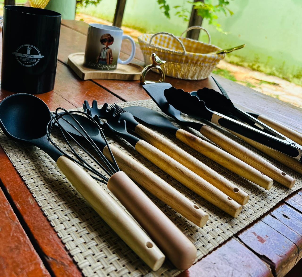 Kit  Utensílios de Silicone 12 Peças